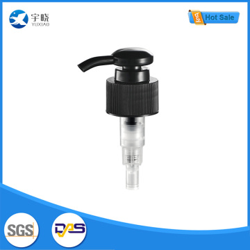 Черный пластиковый насос для лосьона с прозрачным корпусом