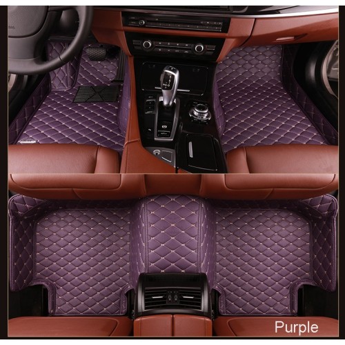 superior material car floor mat with leather material