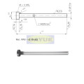 1.2344 kepala silinder pin ejector nitrided (jenis fiat)