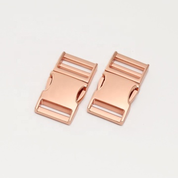 Hot Selling 32mm Metal Release Buckle - Light Gold Nickel-Free Dog Collar Buckle