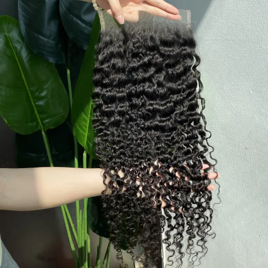 Wholesale 7x7 HD Lace Closure 100% Indian Brazilian Virgin Raw Hair Burmese Single Weft Closure