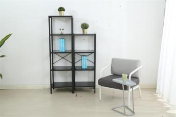 metal bookshelves temper glass