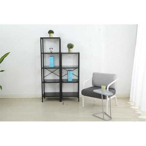 metal bookshelves temper glass