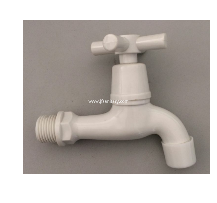 Abs Plastic Faucet For Washing Machine White Finish