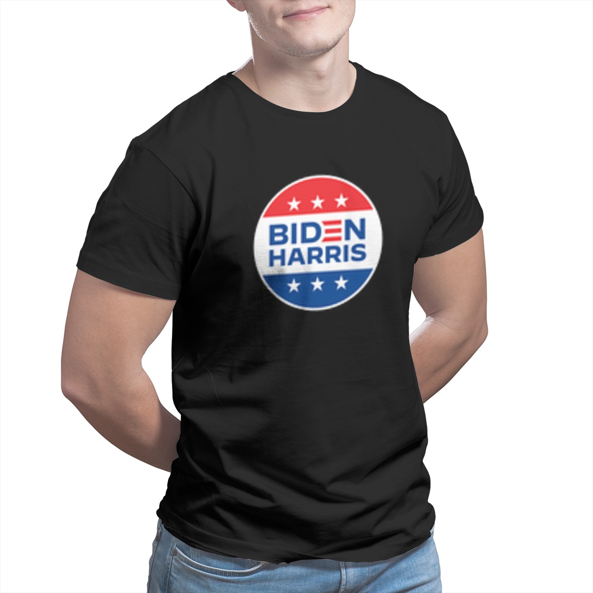 Biden Harris Tee Men's T Shirt Novelty Tops Bitumen Bike Life Tees Clothes Cotton Printed T-Shirt Plus Size Clothing 3308