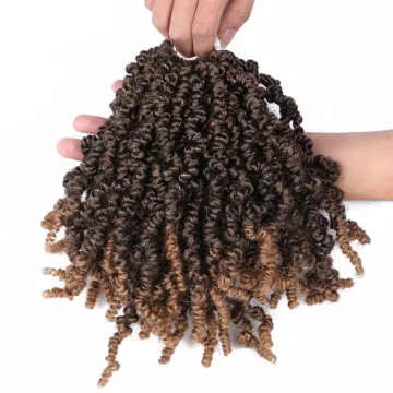 8inch spring twist hair 12 inch  65g natural ombre pre twis
