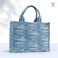 Bolso Tote Étnico Hecho a Mano Lona con Diseño Patchwork
