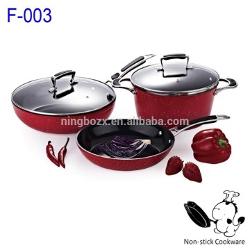 kitchen stone cookware paella senza olio granite pan marble cookware frying pan machine
