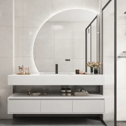 Modern Simple Bathroom Cabinet and Basin Combination