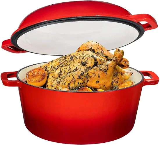 Enameled Cast Iron Non-Stick Casserole Pot Cookware