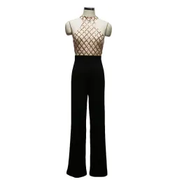 Women Office Loose Tube Wide Leg Pants Jumpsuits