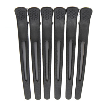 6pcs/set Black Holding Hair Styling Clip Flat Duck Mouth Hair Clips Pro Salon Hairdressing Cutting Hairpin Accessories DIY Home