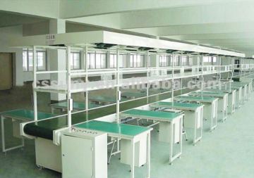 Plane type automatic paster assembly line