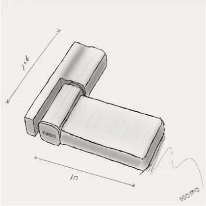 Concealed Aluminium Door Hinge Furniture Hinge
