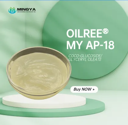 Coco glucoside and Glyceryl oleate Emollients