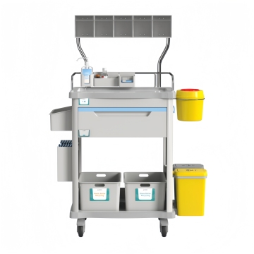 Medical Supply Cart on Wheels