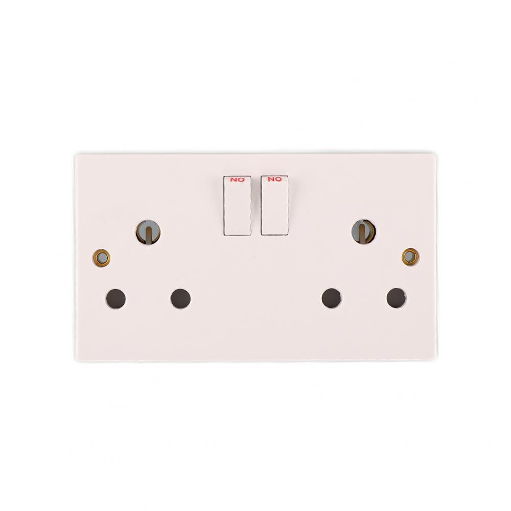 Dubbel 15A Switched Socket Wall Switch Socket