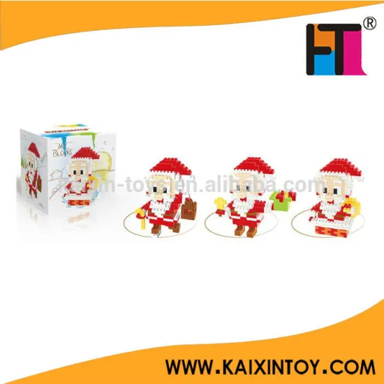 Father Christmas plastic building blocks toys for preschool EN71