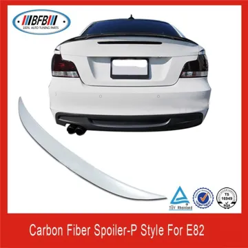 Carbon Fiber Boot Wing Trunk Lip Spoiler P Style For BMW E82 1series Coupe