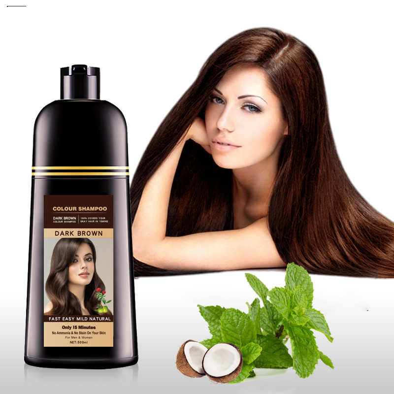 Schnellfarbenes Haar Shampoo Haarfarbe Schwarz Shampoo