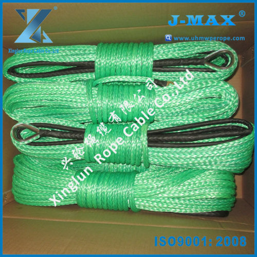 10mm X 30m Synthetic UHMWPE Rope Winch Line With Hook & 12000lbs