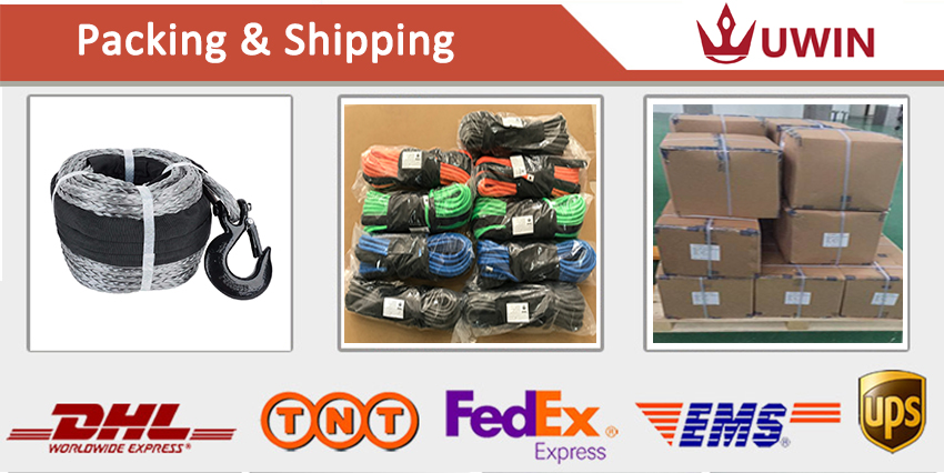 winch rope packing shipping