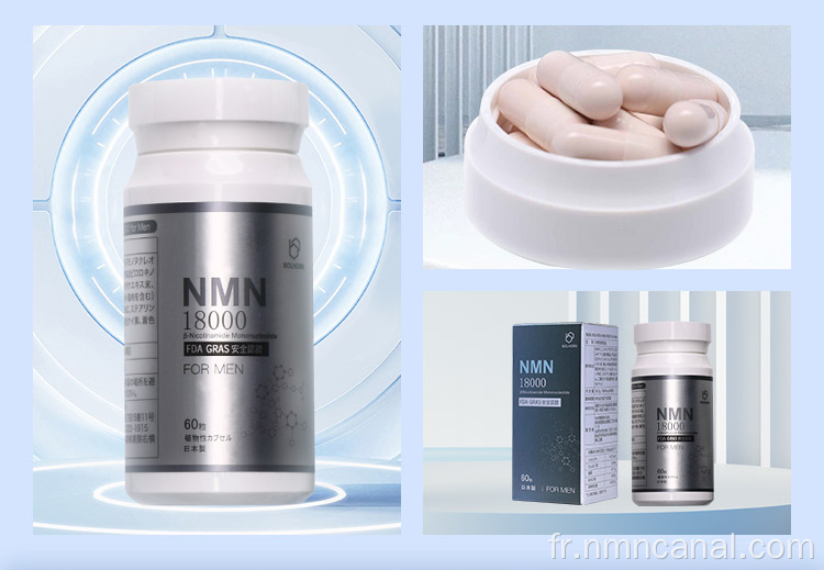 Supplément d'énergie et de vitalité NMN 18000 Capsule