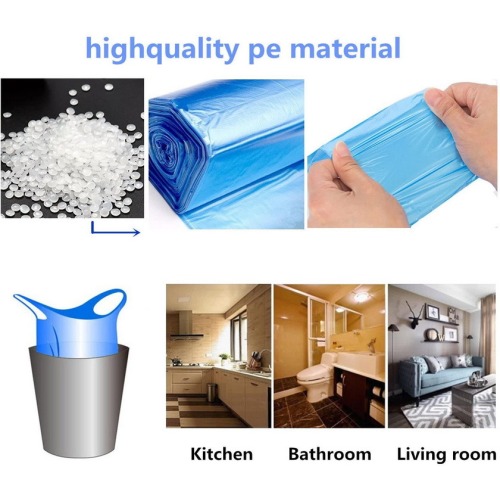 Food Grade Biodegradable Flat Bottom Freezer Food Plastic Packing Shopping Bags on Roll