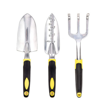 Aluminum Alloy Three-Piece Agricultural Tool Set with Gardening Tools Bag