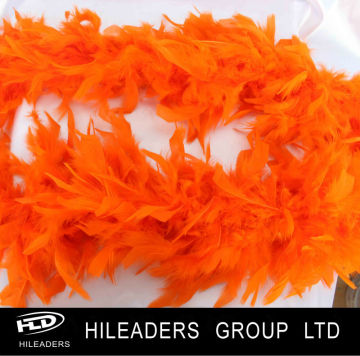 Rt453 Orange Turkey Chandelle Feather Boa