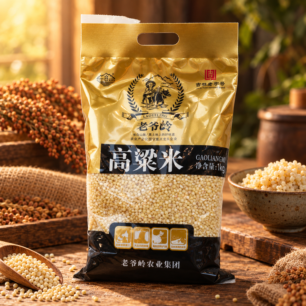 Organic mixed grain sorghum rice4