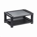 New design two shelf adjustable plastic monitor riser with slots