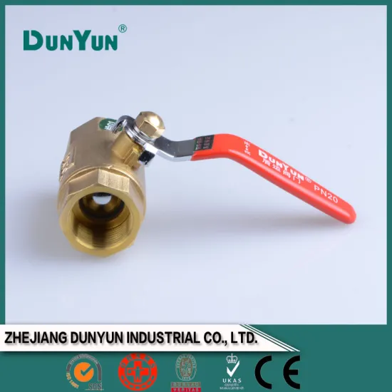 Health plastic full port brass ball valve