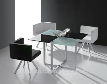 ST-046 glass top square model dining table
