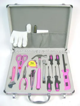 21pcs Aluminum case pink tool set