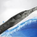 Car three-stage front windshield wiper blade