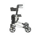 4 wielen vouwen rollator met stoel en rugleuning