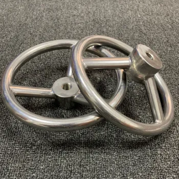 Silver Color Lathe Handwheel in Stainless Steel 303