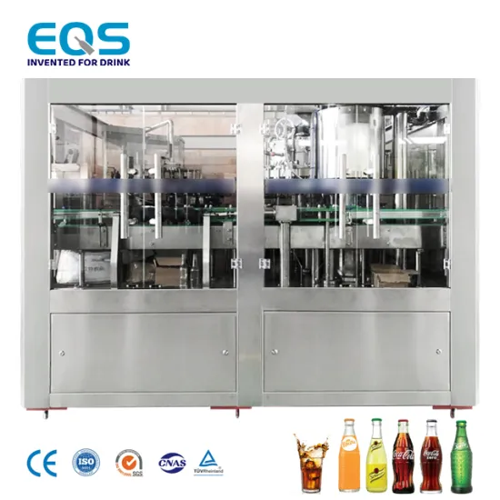 Automatic 6000BPH Carbonated Soft Drink Production Line: Rinsing, Filling, Packaging & Capping Machine