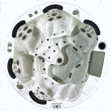 Round Acrylic Outdoor SPA Bathtub (JL991)