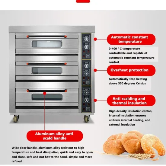 Hot Air Convection Deck Baking Ovens 6 Trays Electric Gas Commercial Rotary Turntable 6 Plate Combination Oven