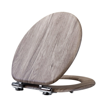 Asiento de inodoro moldeado de madera moldeada Fanmitrk MDF P063