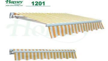 Economical retractable awning