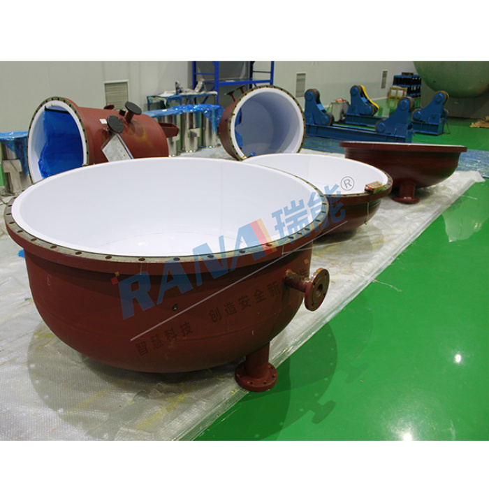 Сталёвы бак для водазабеспячэння, абліцаваны PTFE