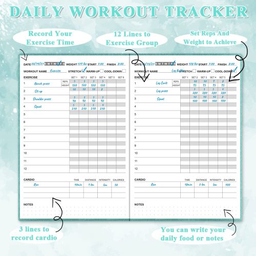 Workout And Meal Plan A5 Hardcover Leather Daily Health And Fitness Planner Factory