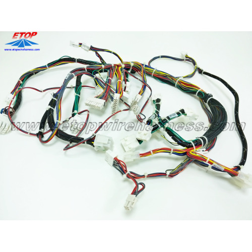 Electrical wiring harness for gaming machine