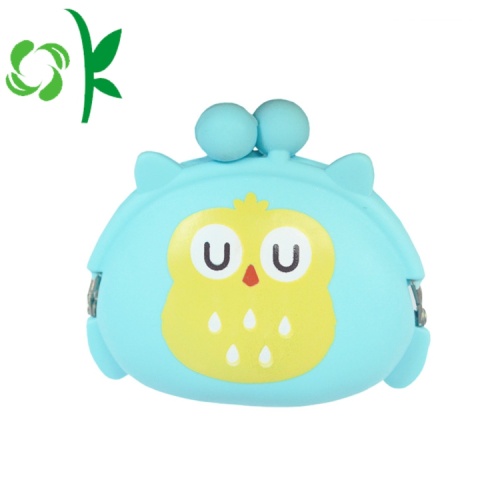 Qwl Shape Silicone Coin Túi Cartton Vòng Purse