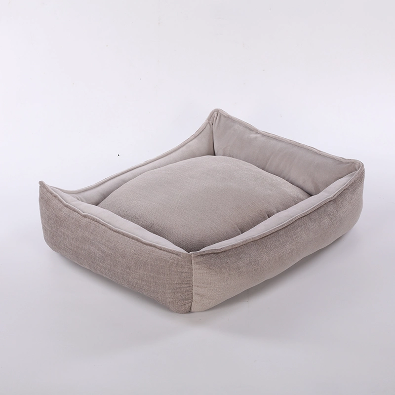 Pet Bed Wholesale Super Soft Jacquard Fabric Removable Dog Bed