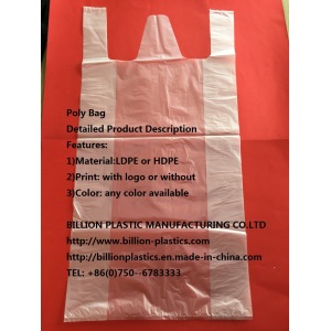 T-Shirt Bag Vest Bag Agricultural Mulch Film Poly Bag Shopping Bag