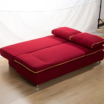 Fabric Folded Sleeping Armless Double Sofa Bed